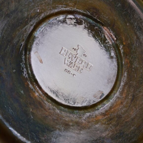 REVERE WARE Copper Bottom Stainless Steel Tea Kettle vintage small - Picture 6 of 7